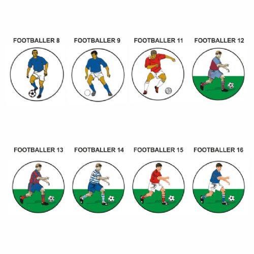 Footballer pk of 5 25mm centres-